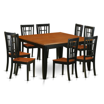East West Furniture Parfait 9 Piece Di..
