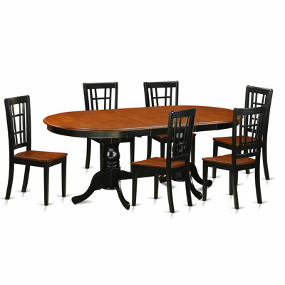 East West Furniture Plainville 7 Piece..