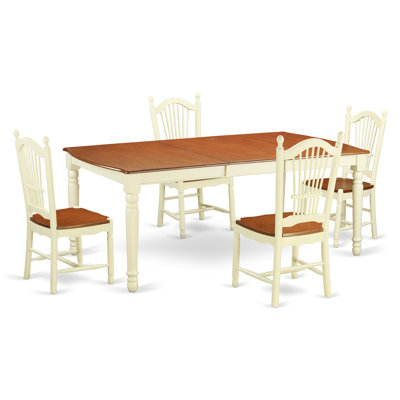 East West Furniture Dover 5 Piece Dining Set