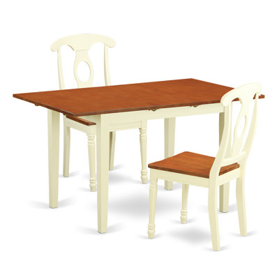 East West Furniture Norfolk 3 Piece Dining Set