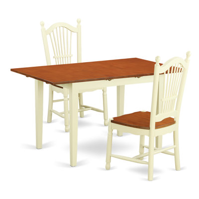 East West Furniture Norfolk 3 Piece Dining Set