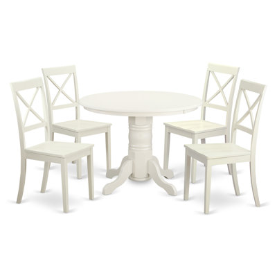 East West Furniture Shelton 5 Piece Dining Set