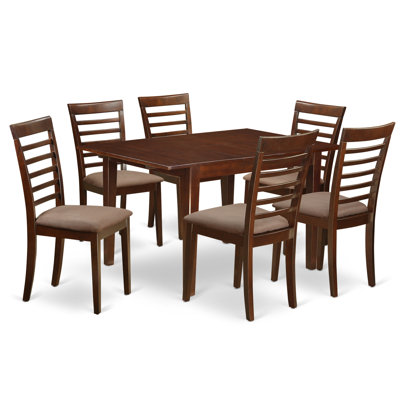 East West Furniture Milan 7 Piece Dining Set