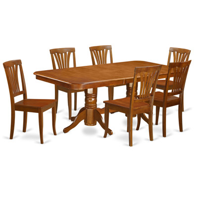East West Furniture Napoleon 7 Piece Dining Set