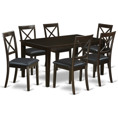 East West Furniture Capri Faux Leather..