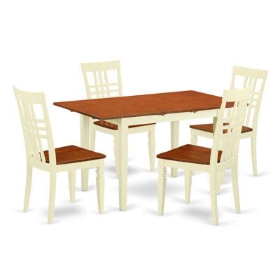 East West Furniture 5 Piece Dining Set