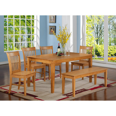 East West Furniture Capri 7 Piece Dining Set