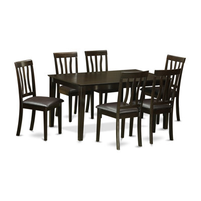 Wooden Importers Capri 7 Piece Dining ..