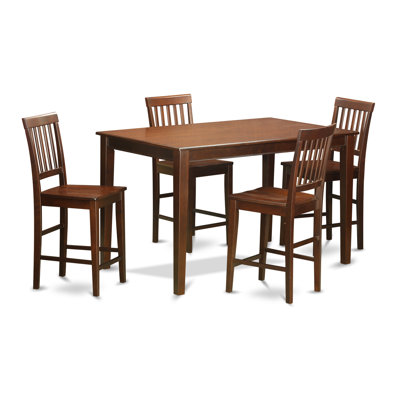 Wooden Importers 5 Piece Counter Height Dining Set