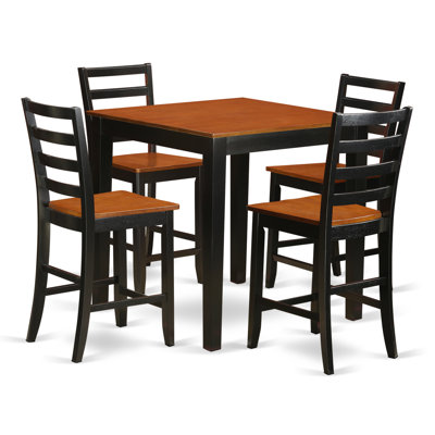 Wooden Importers 5 Piece Counter Height Pub Tabl..