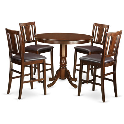 Wooden Importers Trenton 5 Piece Counter Height ..