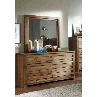 Loon Peak Melrose 6 Drawer Dresser with Mirror