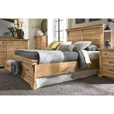 Progressive Furniture Inc. Chestnut Hill Panel with Storage Customizable Bedroom Set