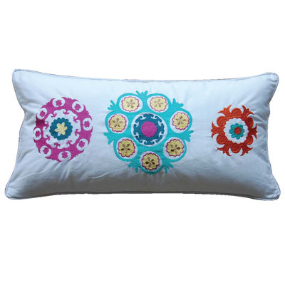 Levtex Home Zanzibar Medallion Feather Cotton Throw Pillow & Reviews Wayfair