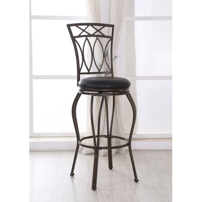 Hodedah Swivel Bar Stool