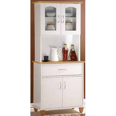Hodedah Kitchen Island China Cabinet