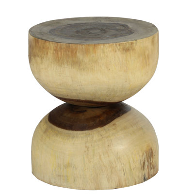 Ibolili Sono Wood Hour Glass End Table