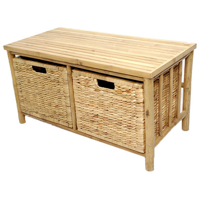 Heather Ann Creations Bamboo Storage Bench
