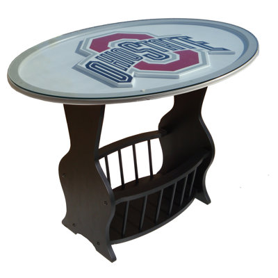Fan Creations NCAA Glass End Table