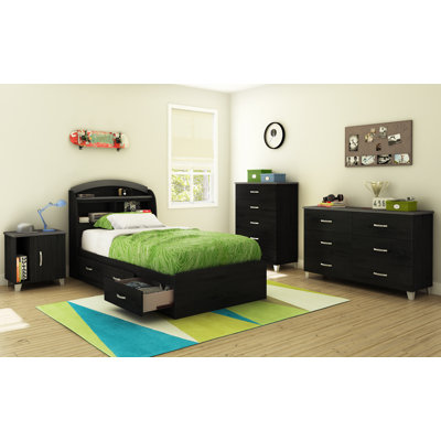 South Shore Lazer Twin Platform Customizable Bed..