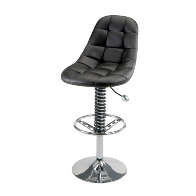 PitStop Furniture Racing Style Adjustable Height Swivel Bar Stool