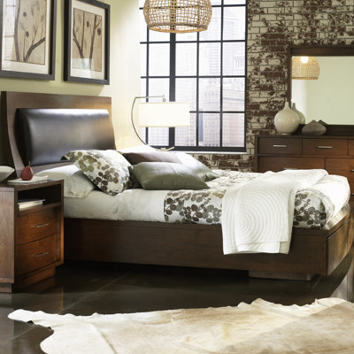 Wade Logan Julien Upholstered Storage Platform Bed