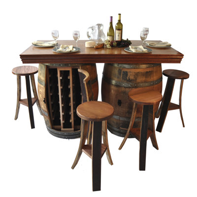 Napa East Collection Wine Barrel 5 Pie..