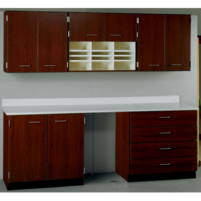 Stevens ID Systems Suites 2 Piece Standard Desk Office Suite with Locks