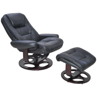 Barcalounger Jacque Pedestal Chair and Ottoman