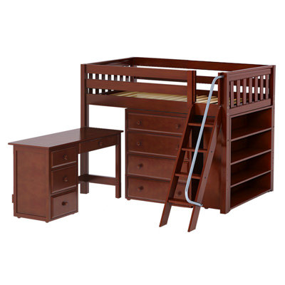 Maxtrix Kids Katching3 Low Loft Bed with Storage