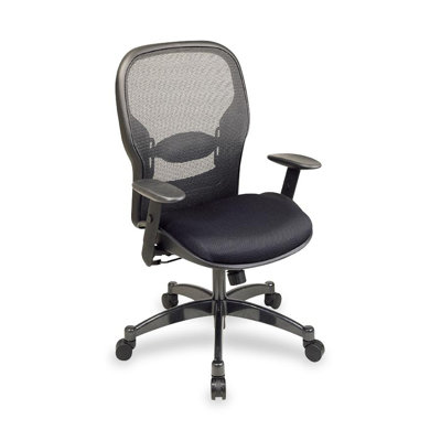 OSP Furniture Mid Back Leather Confere..