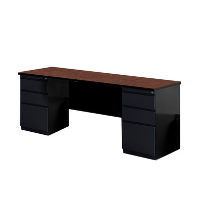 Mayline Group Computer Desk with 2 Pedestal