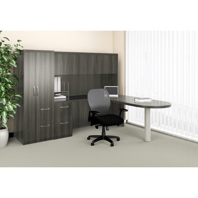 Mayline Group Aberdeen L-Shape Desk Office Suite