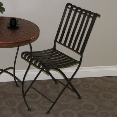 4D Concepts Metal Folding Side Chair (Set of 2)