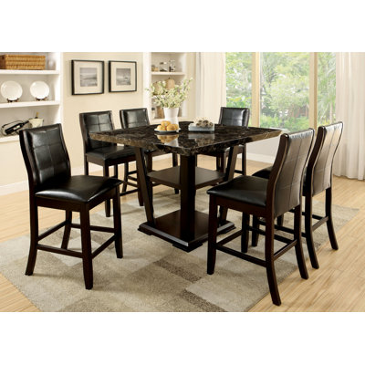 Hokku Designs Campbell 7 Piece Counter Height Pu..