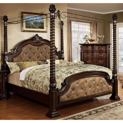 Hokku Designs Upholstered Canopy Bed
