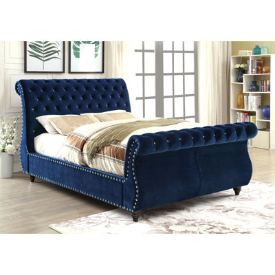 House of Hampton Hatfield Upholstered Sleigh Bed