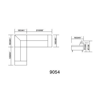 Hokku Designs Oshkosh Sectional