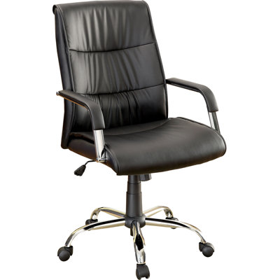Hokku Designs Blake High-Back Leatherette Executive Chair with Arms