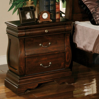 Hokku Designs Bruin 3 Drawer Nightstand
