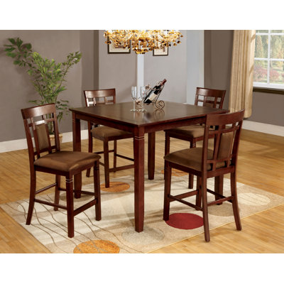 Andover Mills Flamingo 5 Piece Counter Height Di..