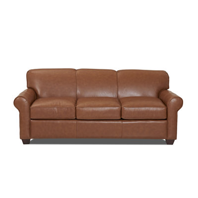 Wayfair Custom Upholstery Jennifer Leather Sofa
