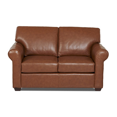 Wayfair Custom Upholstery Rachel Leather Loveseat