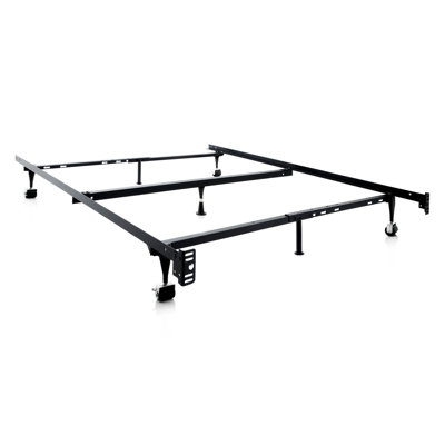 Malouf Heavy Duty 7-Leg Adjustable Metal Bed Fra..