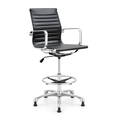 Woodstock Marketing Joplin Height Adjustable Stool with Arms