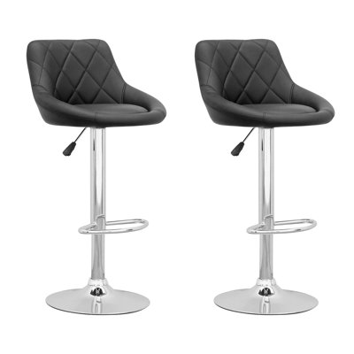 CorLiving Adjustable Height Swivel Bar Stool (Set of 2)