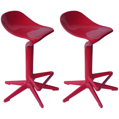 Bienal Adjustable Height Swivel Bar Stool (Set o..