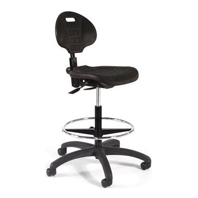 Intensa Height Adjustable Self Skin Laboratory Stool with Seat and Back Tilt