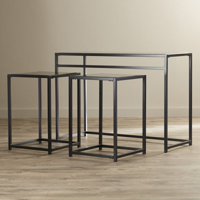 Convenience Concepts Designs2Go Classic Glass 3 Piece Console Table Set