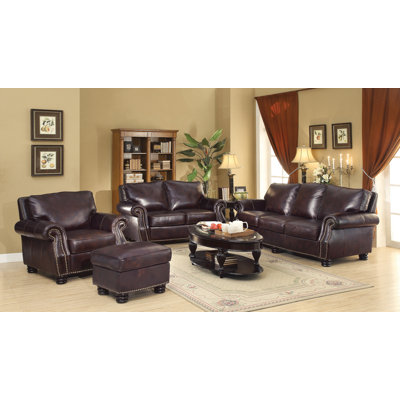 Wildon Home ® Briscoe Leather Modular Sofa